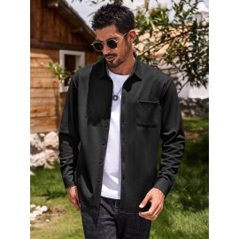 Men's Oxford Shirt Long Sleeve Dress Shirts Casual Button Down Shirts Regular Fit