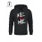 ME VS ME Print, Men's Casual and Cozy Hoodies, Trendy Long Sleeve Hooded Sweatshirt, Casual Versatile Top for Autumn Winter